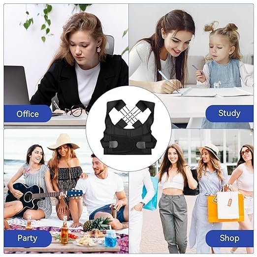 Shopzille™ Adjustable Posture Corrector – Back, Neck & Shoulder Support